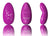Beautiful intimate massager with five modes and floral motif